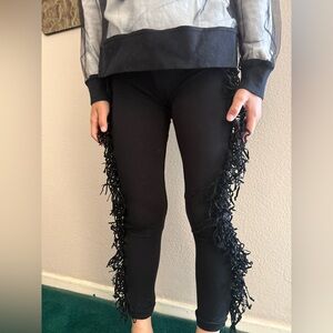 Bangbang Copenhagen - Fringe Leggings  kids SZ 6-7
